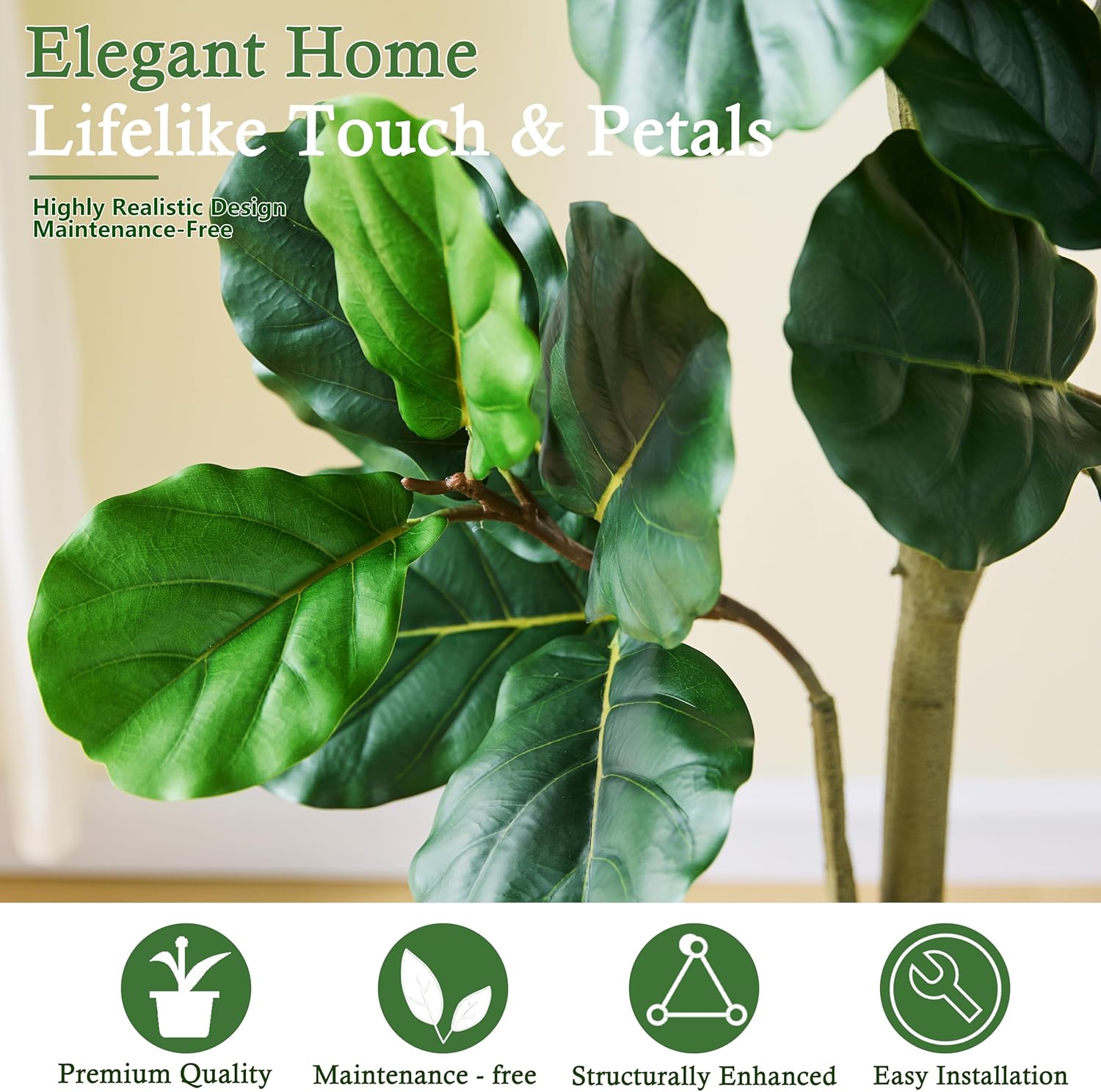 135cm Artificial Fiddle Leaf F – Ficus Lyrata Tree Bewertung und Preis