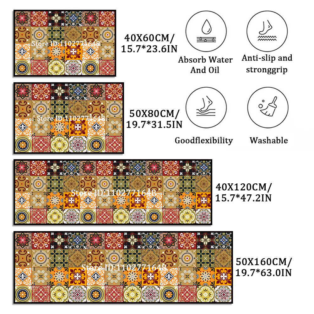 Flower Long Large Kitchen Mat  – Maranta Prayer Plant Bewertung und Preis