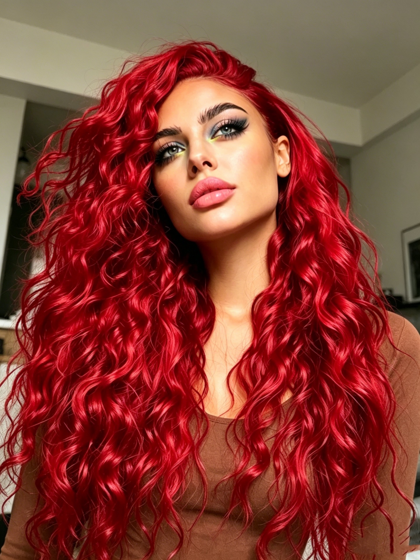 Red Deep Wave Lace Front Wigs  – Aglaonema Red Bewertung und Preis