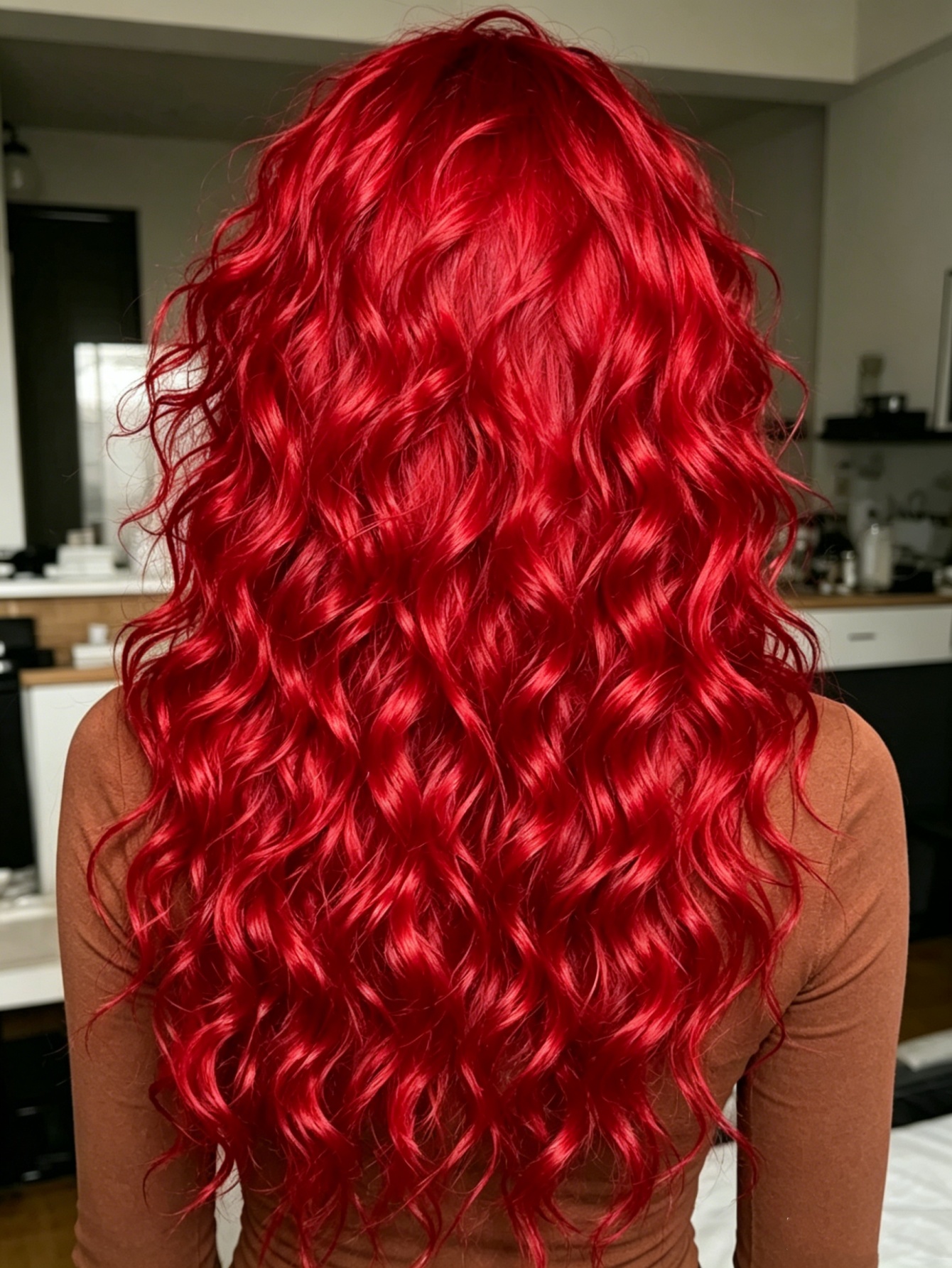 Red Deep Wave Lace Front Wigs  – Aglaonema Red Bewertung und Preis