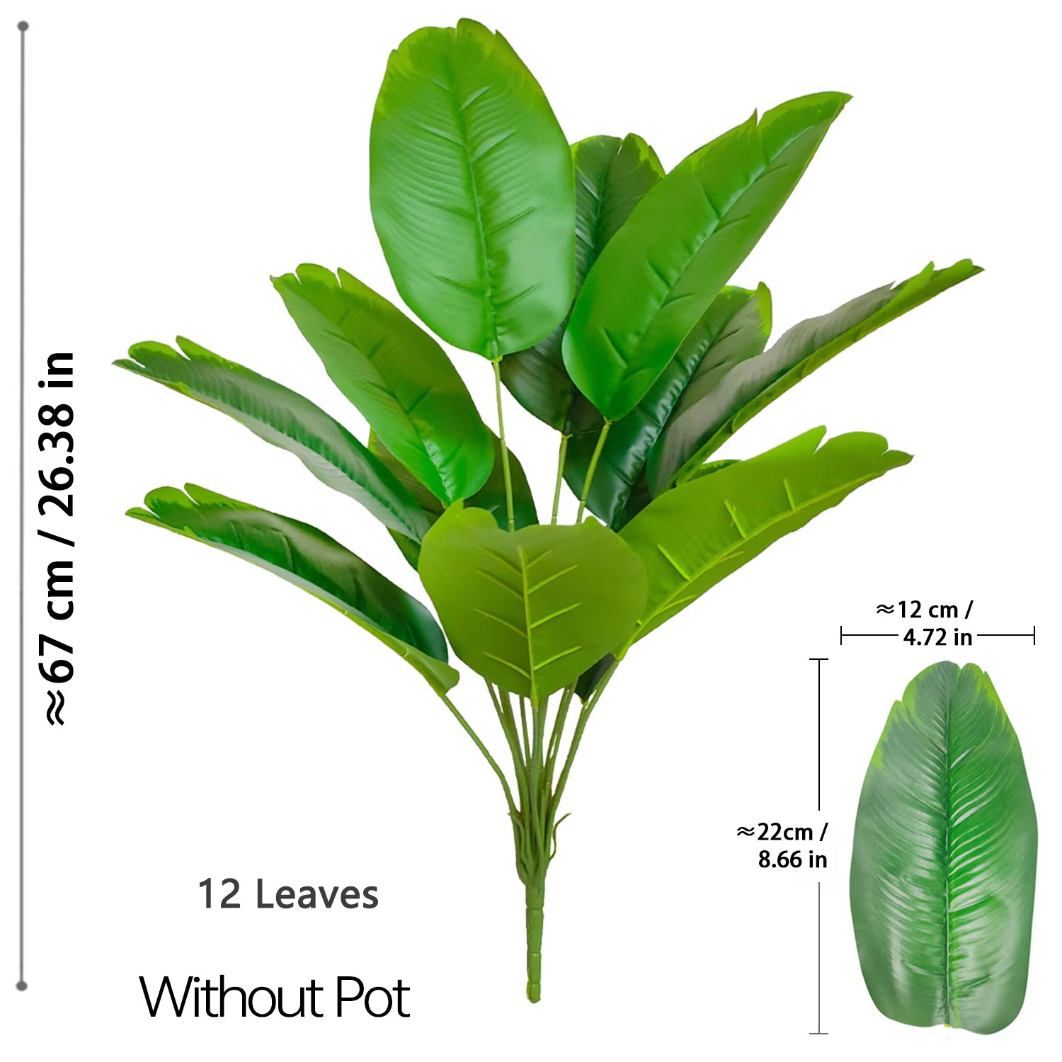 67-112cm Artificial Plants Lar – Ficus Lyrata Tree Bewertung und Preis