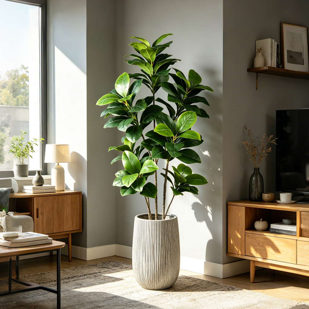 74-140cm Large Artificial Bany – Ficus Lyrata Tree Bewertung und Preis