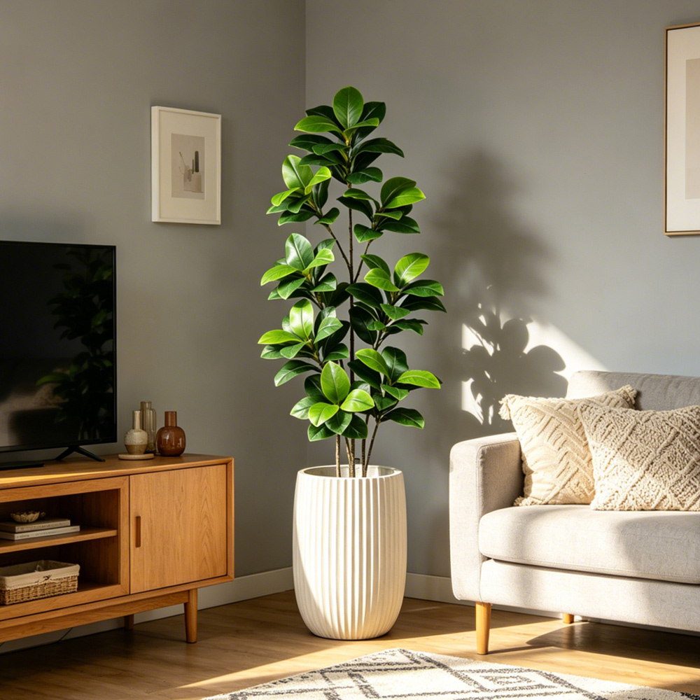 74-140cm Large Artificial Bany – Ficus Lyrata Tree Bewertung und Preis