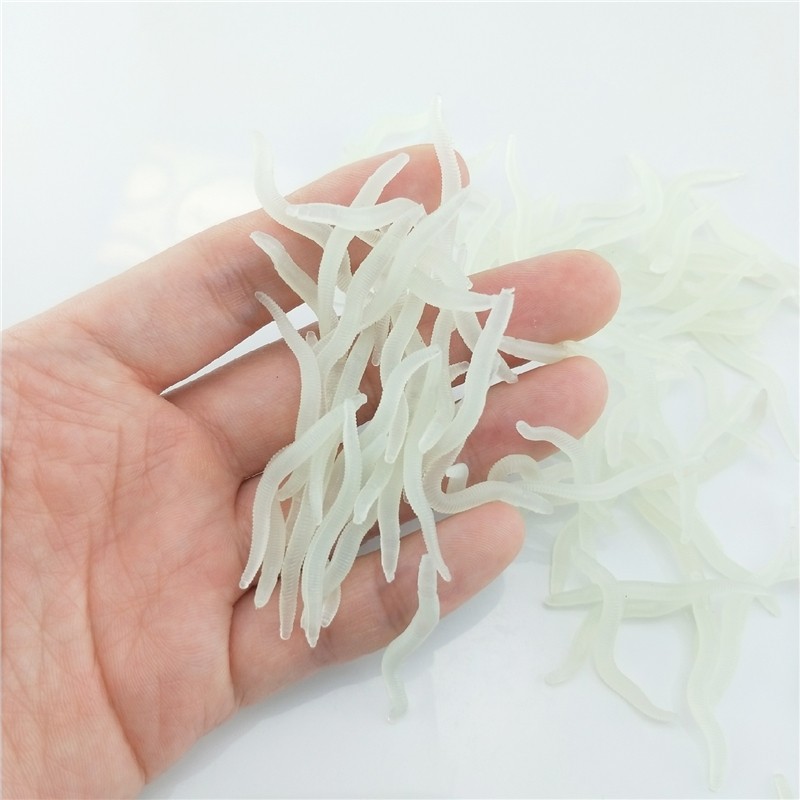 60pcs 4cm Fishing Silicone Lum – Aglaonema Red Bewertung und Preis