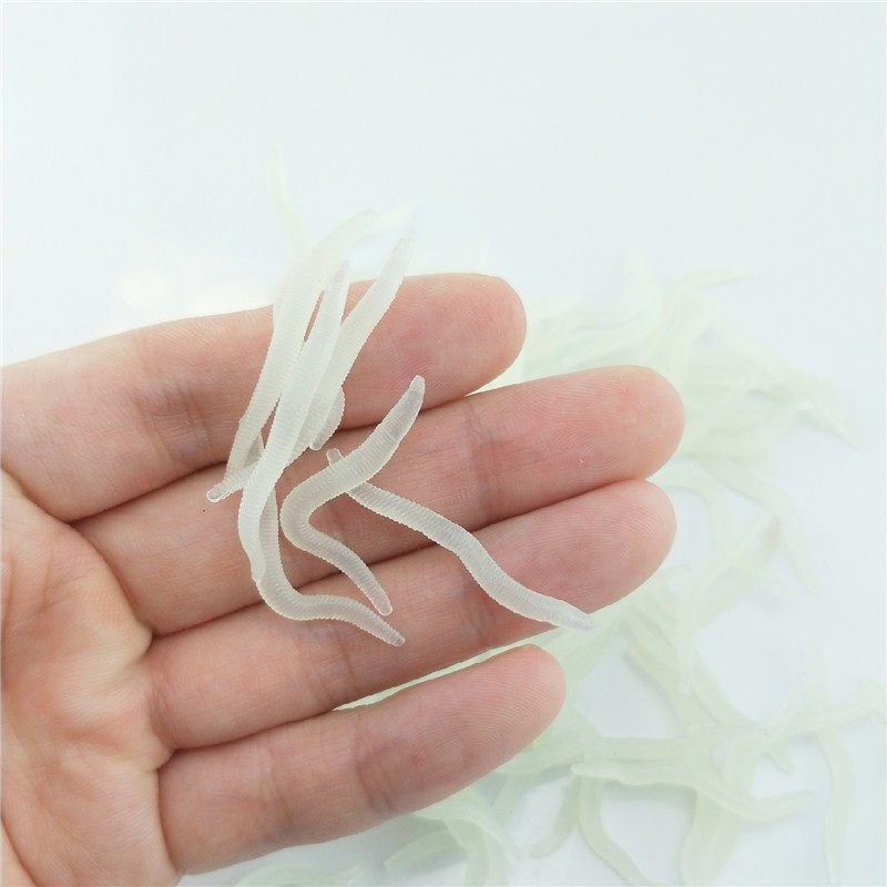 60pcs 4cm Fishing Silicone Lum – Aglaonema Red Bewertung und Preis
