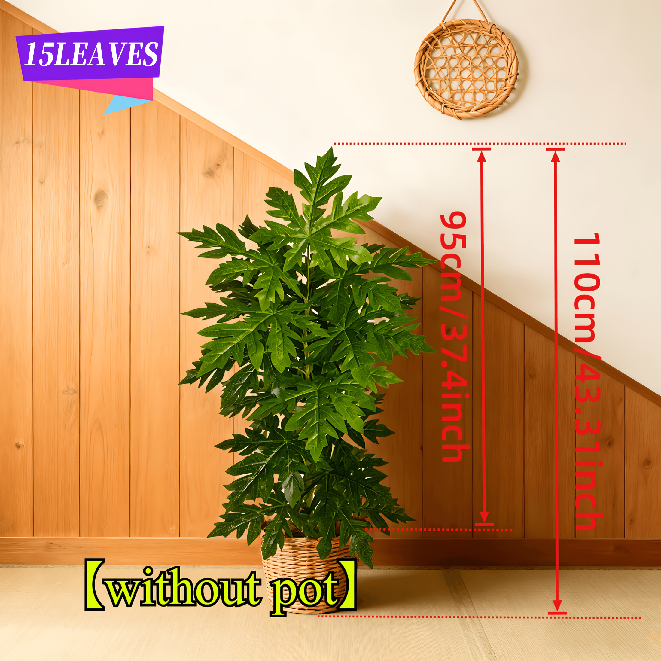 1Pcs Large Lifelike Artificial – Ficus Lyrata Tree Bewertung und Preis